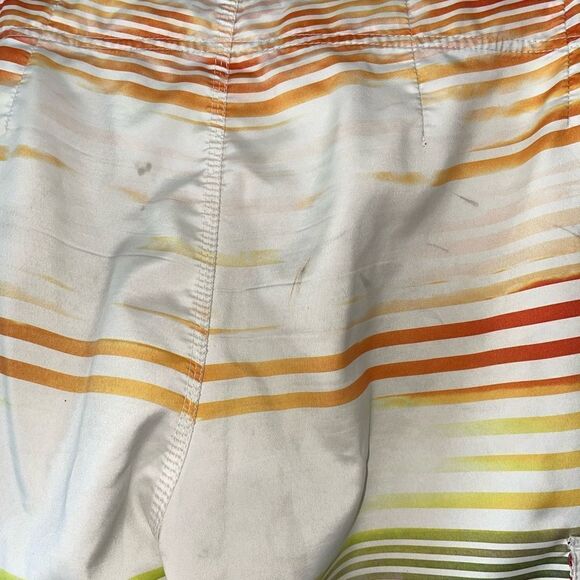 Volcom Men's Colorful Striped Cargo Surf Swim Board Shorts Size 34 - Picture 4 of 10